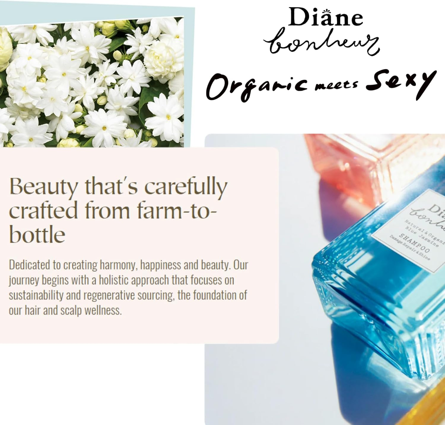 Diane Bonheur Shampoo [Blue Jasmine Scent] Liquid Liquid 500Ml (X1) image number 4