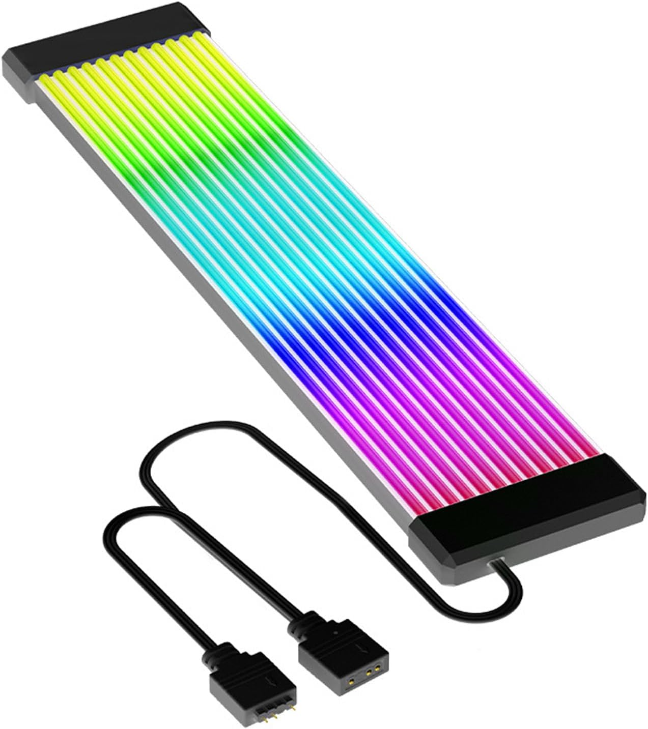 ARGB Motherboard Cable, RGB PSU Cables LED Strips, Multi Interface, Amazing Visual Effects, Flexible and Easy Installation, Widely Compatible with for Aura (X12 Wide (For 24 Pin image number 3