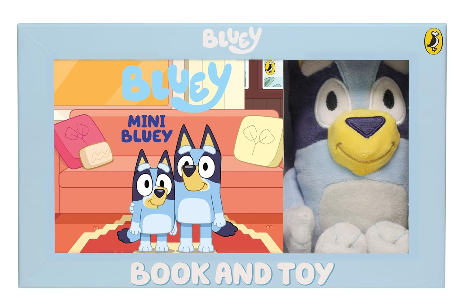Bluey: Mini Bluey and Bluey Toy Box Set: Book and Plush Toy Gift for Little Bluey Fans image number 3