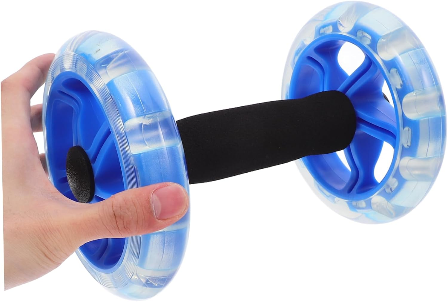 JOINPAYA Twin-Wheel Fitness Wheel for Core Strength Training Abdominal Exercise Machine Fitness Roller for Home Gym Use Helps in Tummy Control image number 3