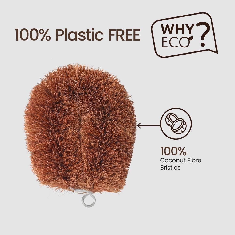 Eco Basics Natural plus Multi-Purpose Brush, Strong and Durable, Plastic-Free image number 4