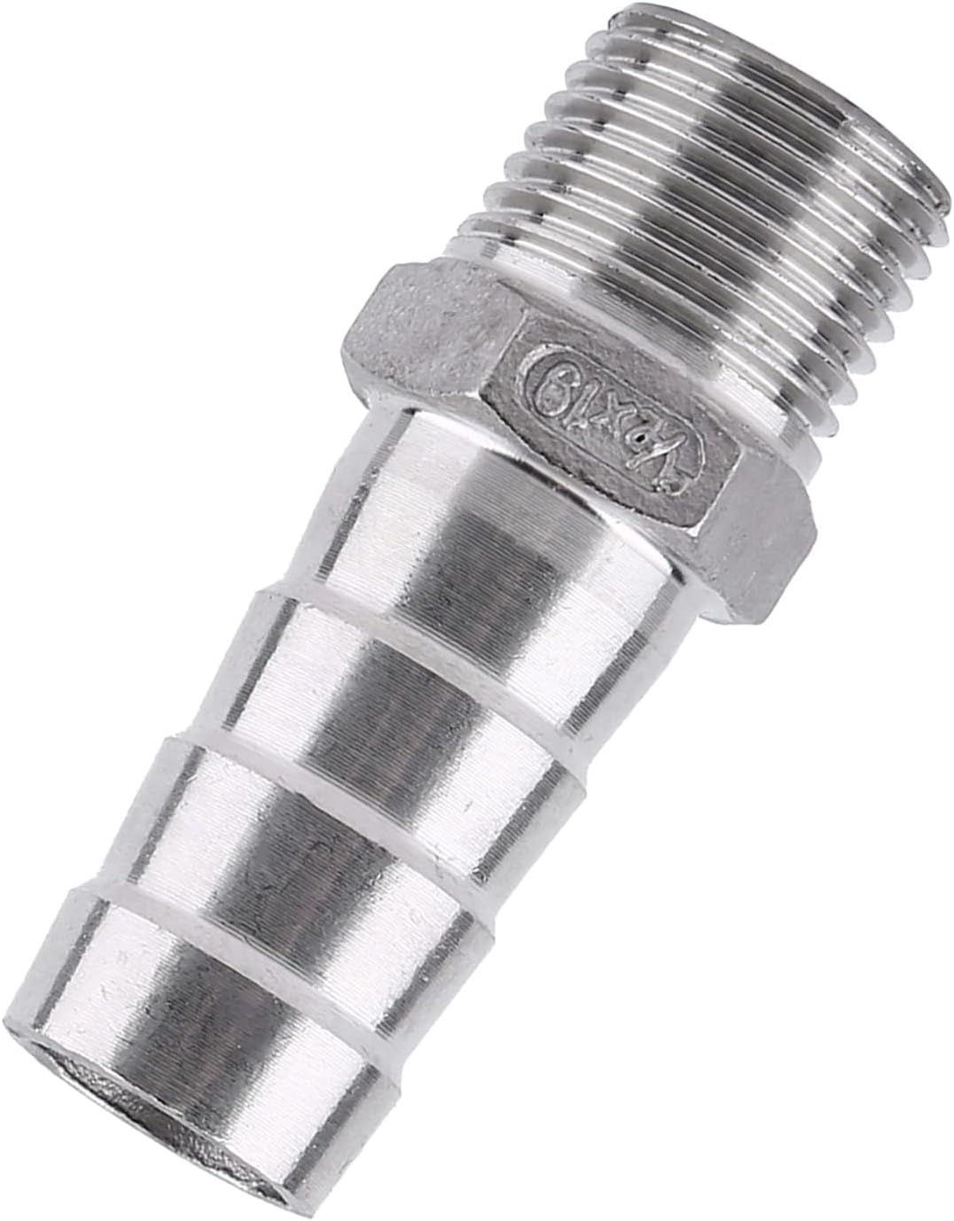 Viagasafamido Stainless Steel 304 Male Thread Pipe Fitting Hose Tail Connector BSP 1/8 Inch - Custom Fit, Easy Installation, Wide Application for Barb Hose Connector Quick Connection, Ideal