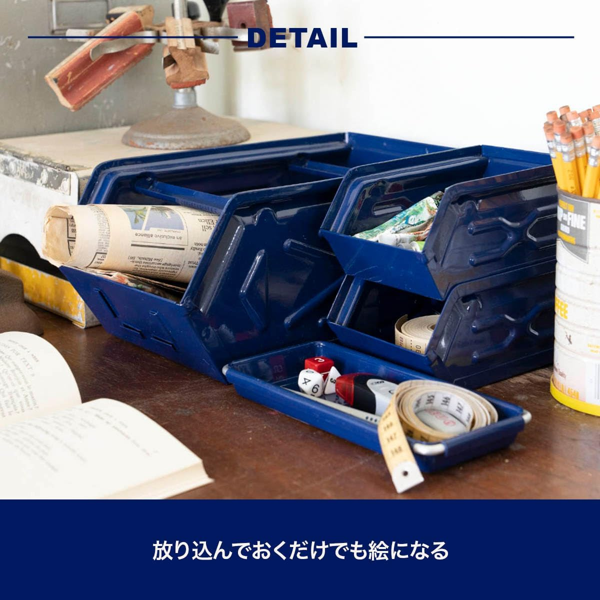 Dulton CH15-H529YL Mini Parts Box (Yellow/Ff) image number 6