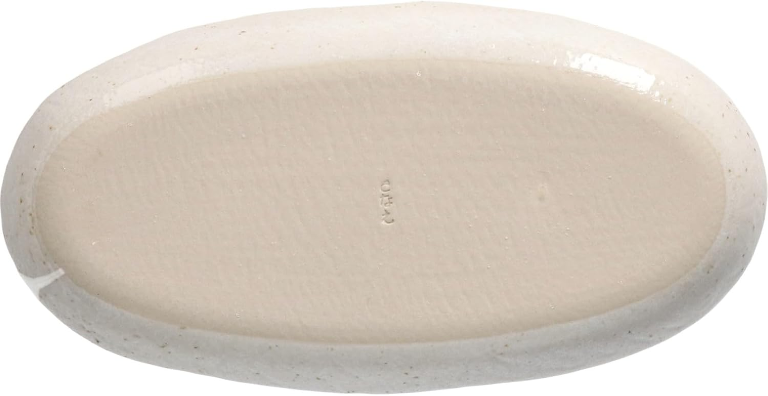 Ichiku Mino Ware 127-0509 Cool Style Long Plate, Pottery Plate, Oval Plate, Fish, Grilled Fish, Width 10.2 X Height 5.1 Inches (26 X 13 Cm), Microwave, Dishwasher Safe, Gray, Made in Japan image number 1