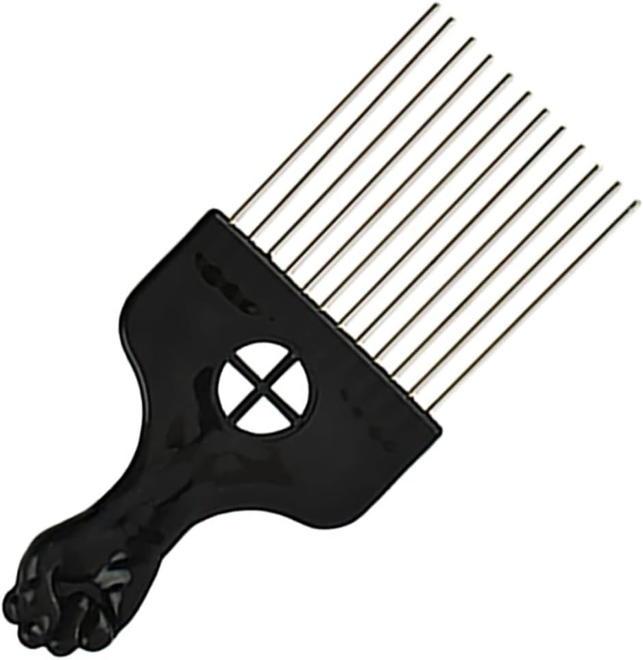 SOESFOUFU 2Pcs Professional Hair Comb Steel Needle Fan Combs Hairdressing Supplies for Styling image number 2