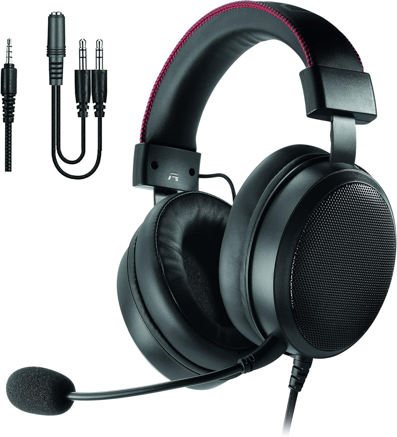 DR1TECH Blackjack+ Gaming Headphones with Cable and Microphone for PS5 Console [3D Audio], PS4, Xbox and Smartphone - 40 Mm over Ear Headphones Driver with Audio Stereo (Full Immersion)