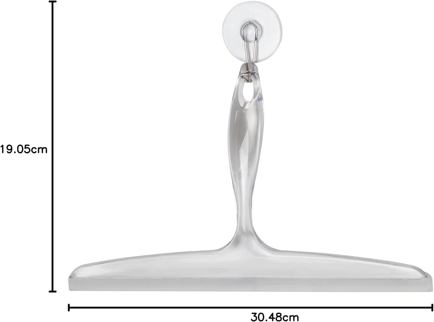 Interdesign Clara Squeegee, 12-Inch, Clear image number 1