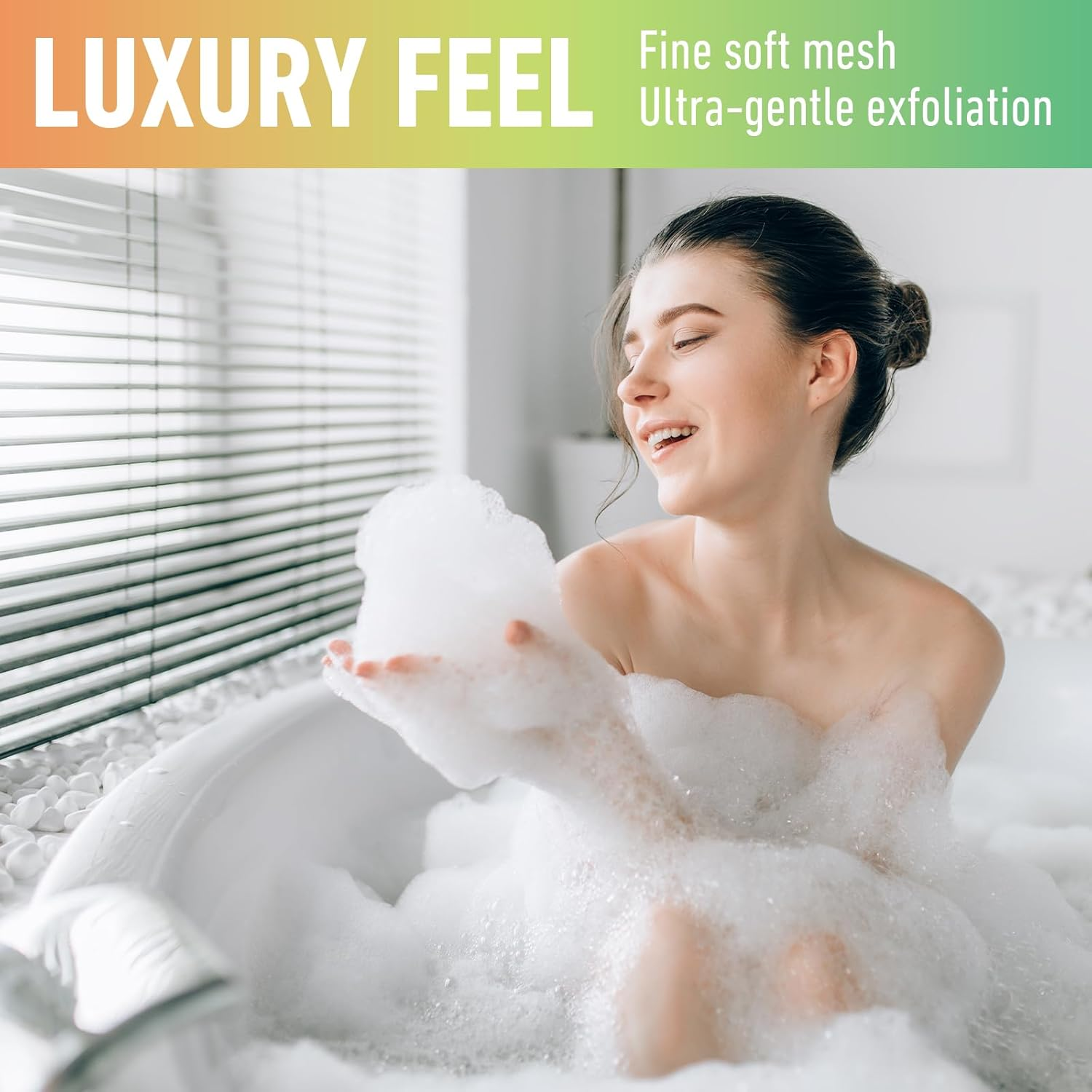 200 Pcs Soap Bag Handmade Bubble Mesh Bags Exfoliating Soap Pouch with Drawstring for Foaming and Drying Soft for Shower Body Facial Cleaning Tool Easy to Bubble and Store image number 4