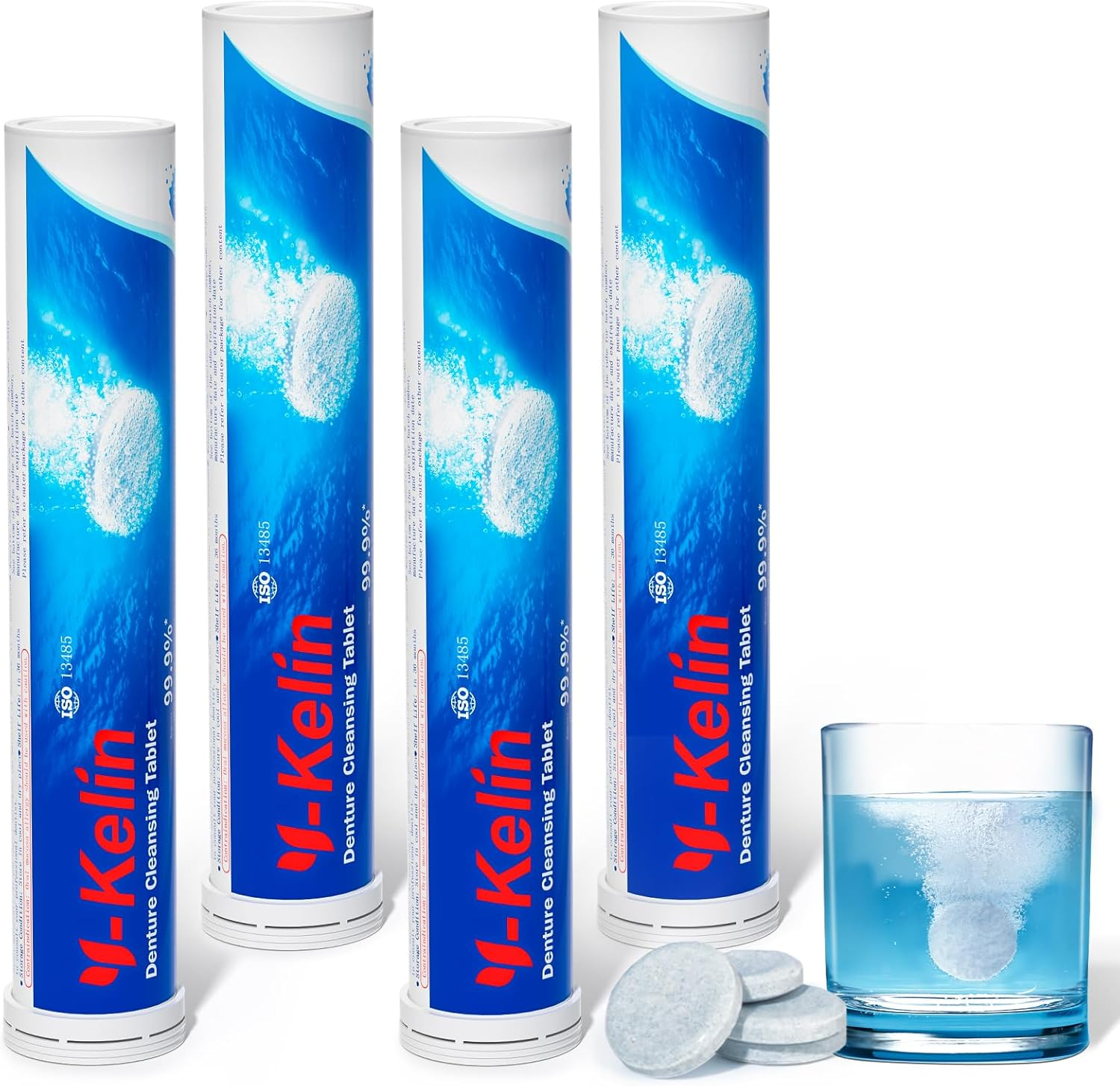 Y-Kelin Retainer Cleaner Tablets 120 Tablets for Mouth Guard Dental Appliances Denture Cleaning Tablets 4 Months Supply image number 5