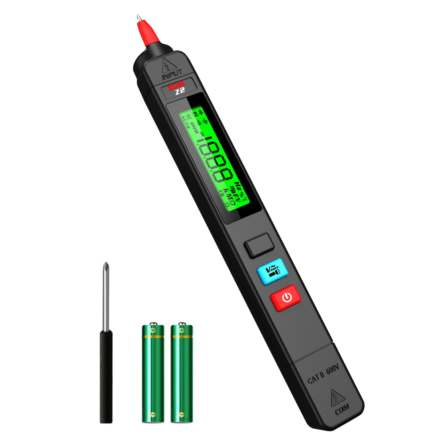 BSIDE Voltage Tester Non-Contact Voltage Detector Pen, Contact Measure AC Voltage, Pocket Electrical Live Wire Tester Breakpoint Finder with Flashlight image number 3
