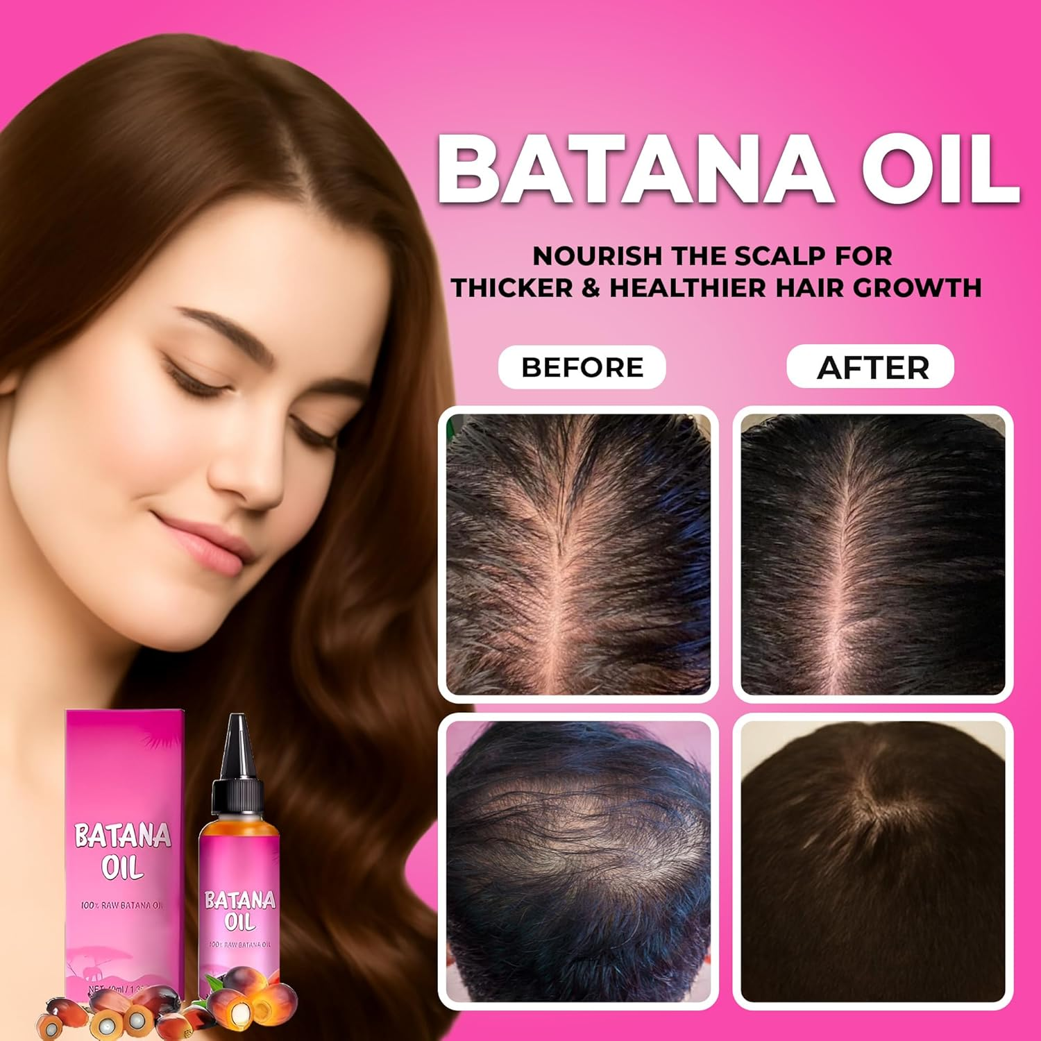 100% Natural Batana Oil Raw Batana Oil Dr. Sebi (Honduran Herbalist)