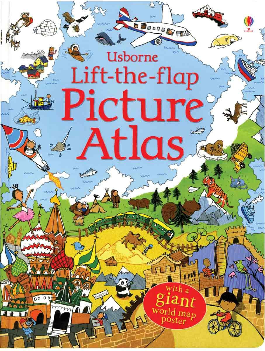 Usborne Picture Atlas Lift-The-Flap Book image number 1