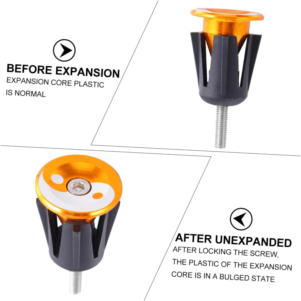 HEALEEP Bike Handlebar Cap Bike Handlebar End Plug Aluminum Alloy Sturdy Lightweight Wrench for Easy Installation Cycling Accessories image number 6