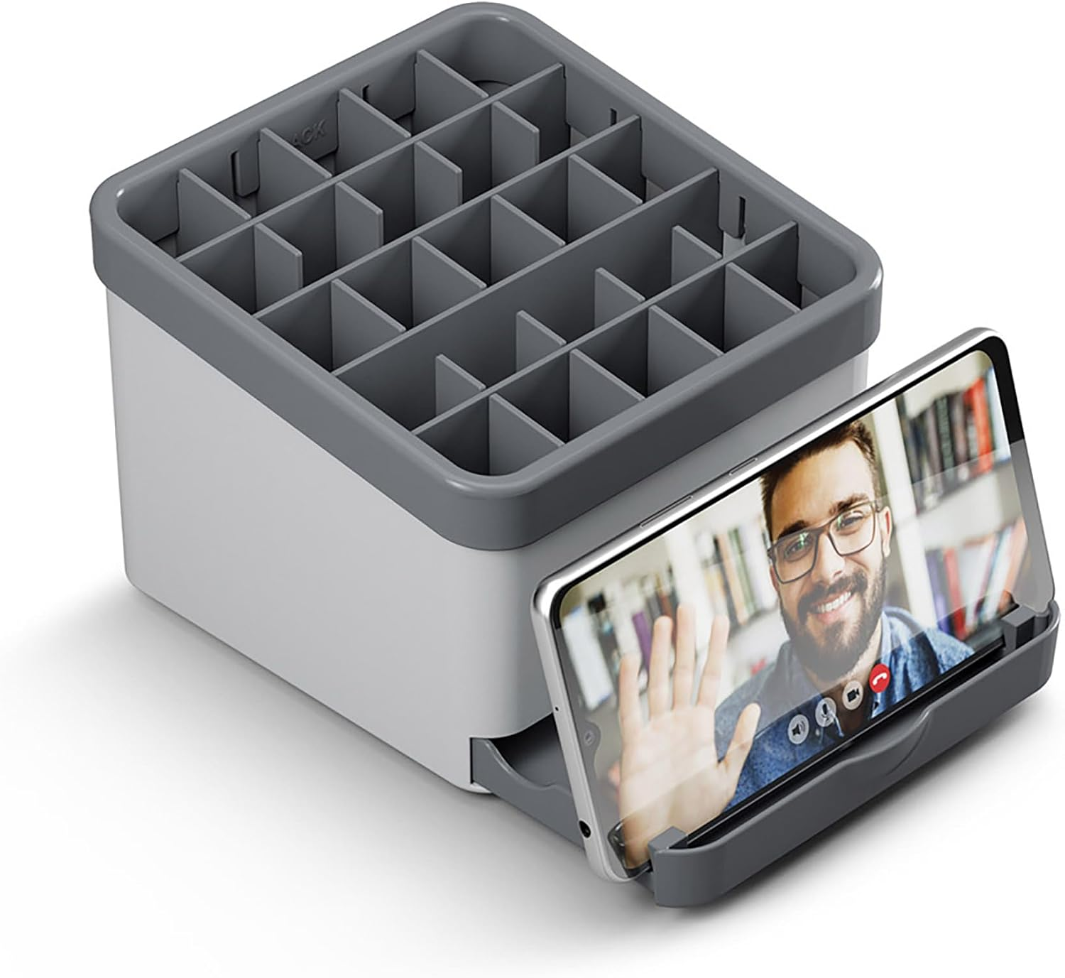 Metaltex Utiltex 230020000 Kitchen Utensil Organiser, Plastic, Grey image number 1