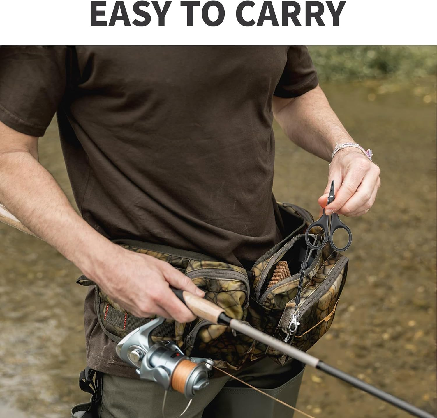 Rhoyee 3PCS Fishing Line Scissors &ndash; Sharp Braided Line Cutters with Non-Slip Handle, Compact Fishing Tools for Anglers, Kayak, Boat & Shore Use image number 6