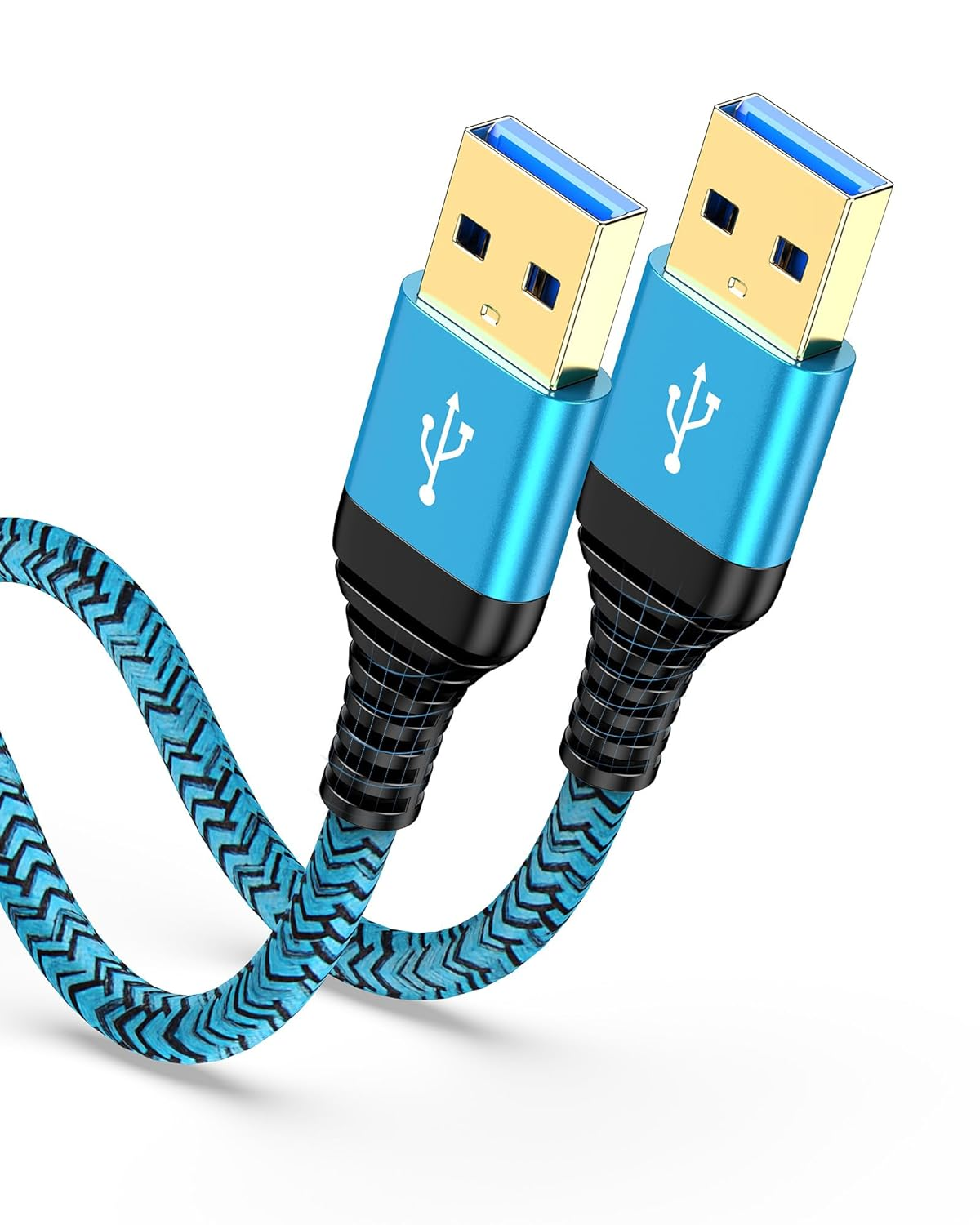 USB to USB Cable 10Ft, Male to Male USB a to USB a Cable for WD Hard Drives, PC, Mac, Laptop, PS4, Xbox - USB 3.0 Type a Impresora Long Usba to Usba Cord, High-Speed Data Transfer Cable, 10 Foot