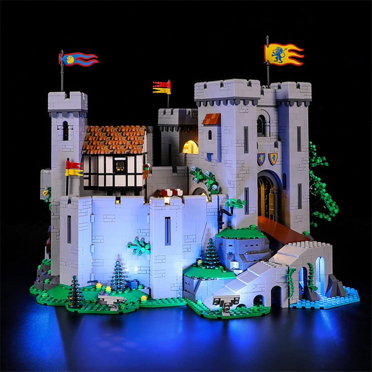 GEAMENT LED Light Kit Compatible with  Lion Knight'S Castle - Lighting Set for Creator 10305 Building Model ( Set Not Included) image number 4