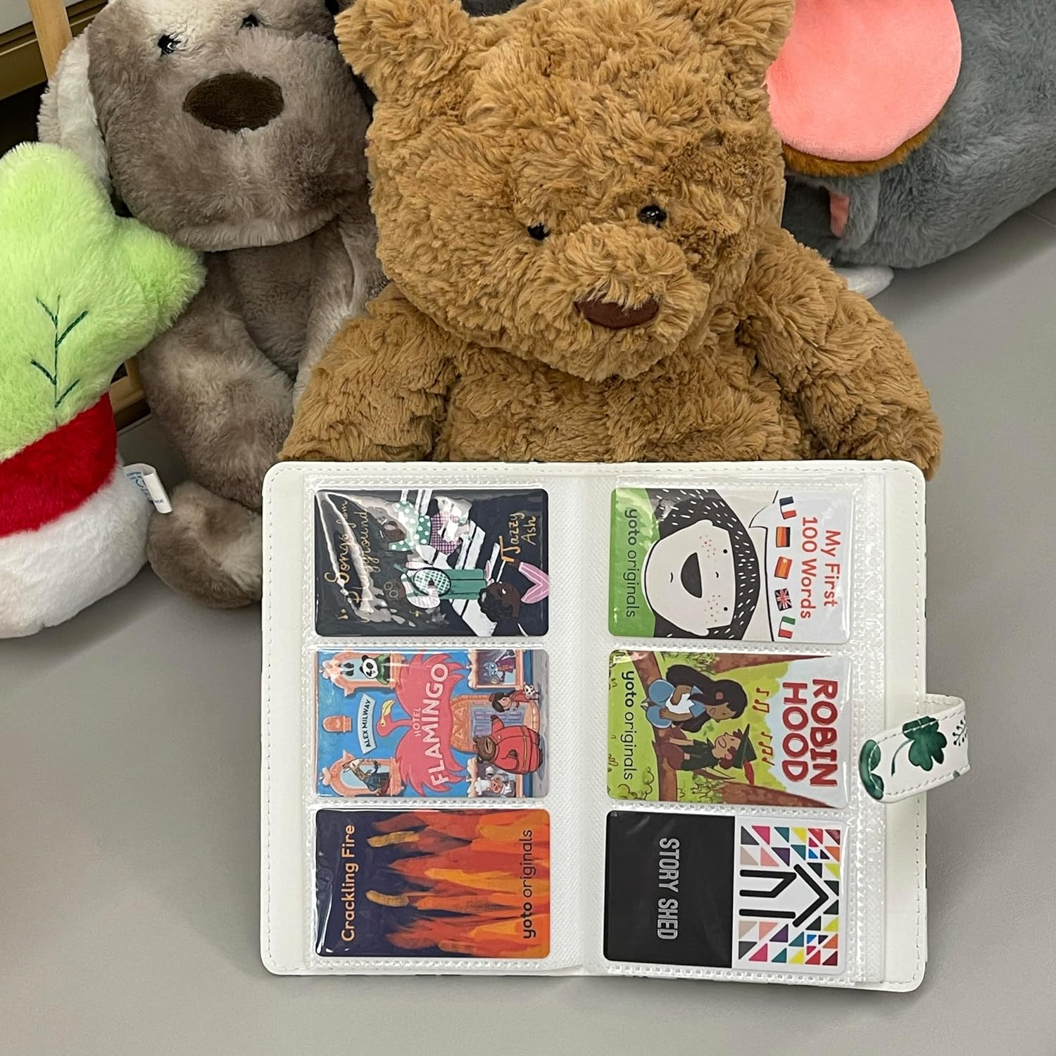 Card Case for Yoto Cards with 96 Cards Capacity 3 Pockets Doubles Side Yoto Cards Holder Storage Binder (Clover) image number 2