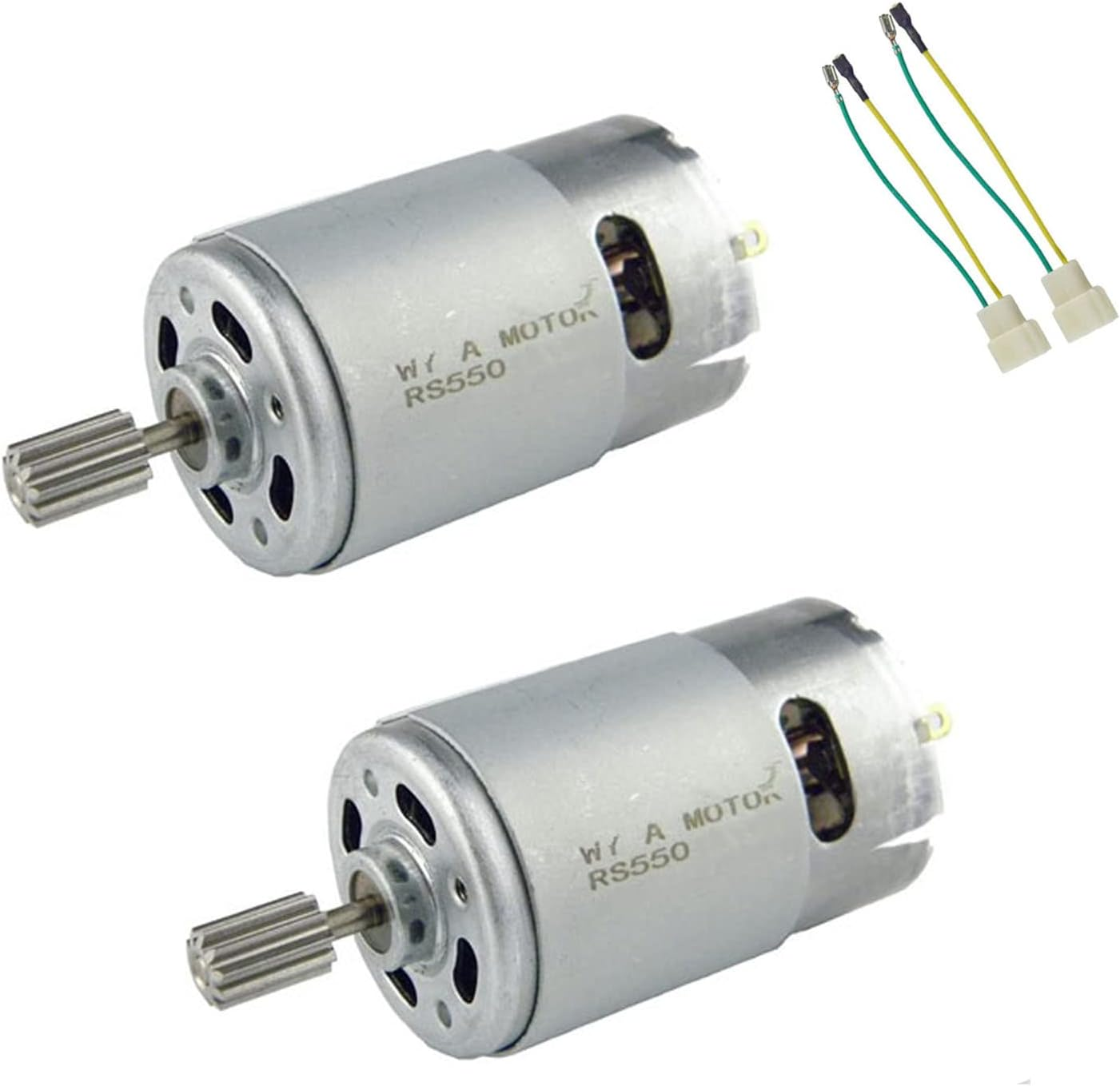 CHANCS Electric Motor High Speed 550 DC 12V 30000RPM for Remote Control Car Drive Engine Accessory 2PCS