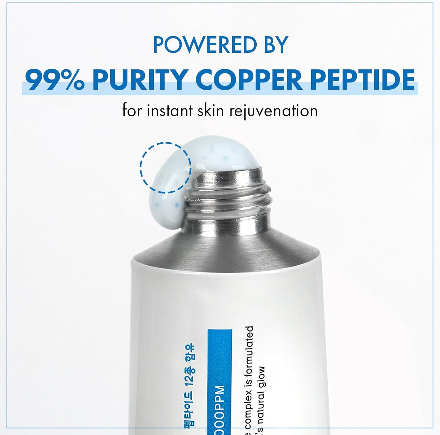 TOSOWOONG Copper Peptide 12 Cream, 99% Purity of Copper Tripeptide-1, Ghk-Cu, 12 Multi-Peptide Powerful anti Aging Formula for Fine Lines, Firming, Skin Elasticity, Korean Skincare, 50Ml / 1.69 Fl.Oz. image number 4