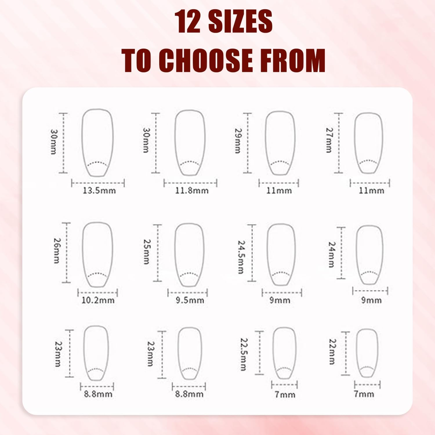 Almond Press on Nails Coffin Shape &ndash; 3D Floral Design with Rhinestones, Long French Tip Acrylic False Nails, Handmade Elegant Fake Nails for Women, Nail Art Accessories image number 1