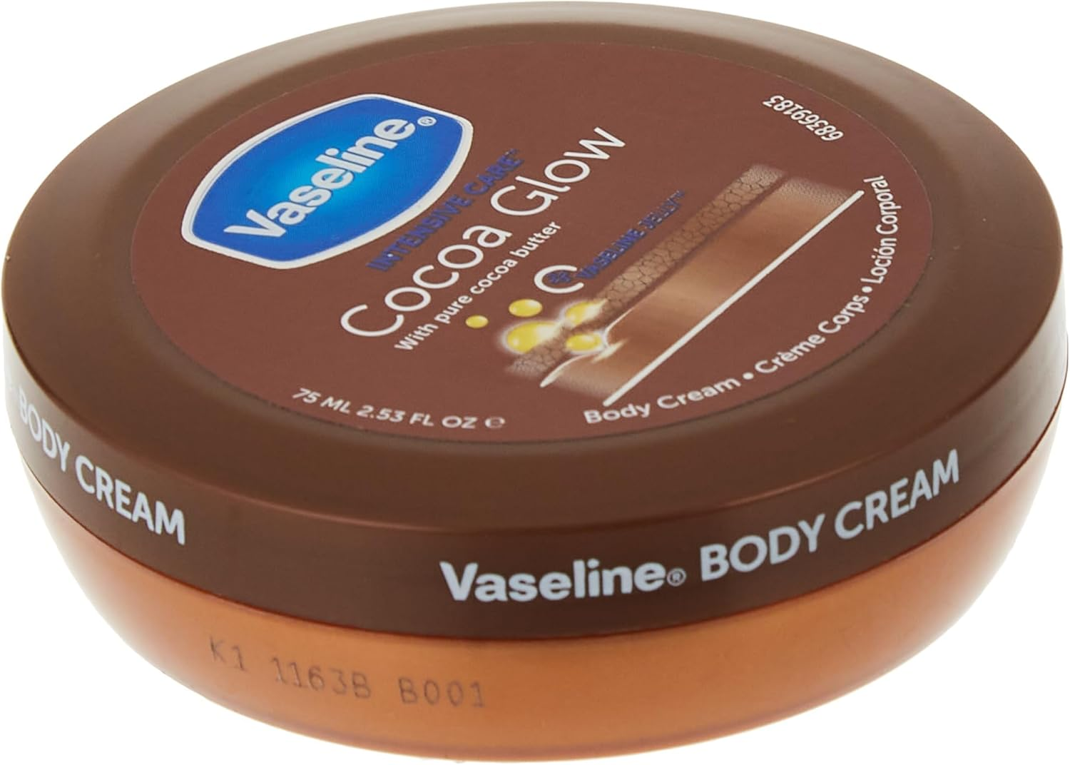 Vaseline 75Ml Moisturising Crm Cocoa WHITE image number 2