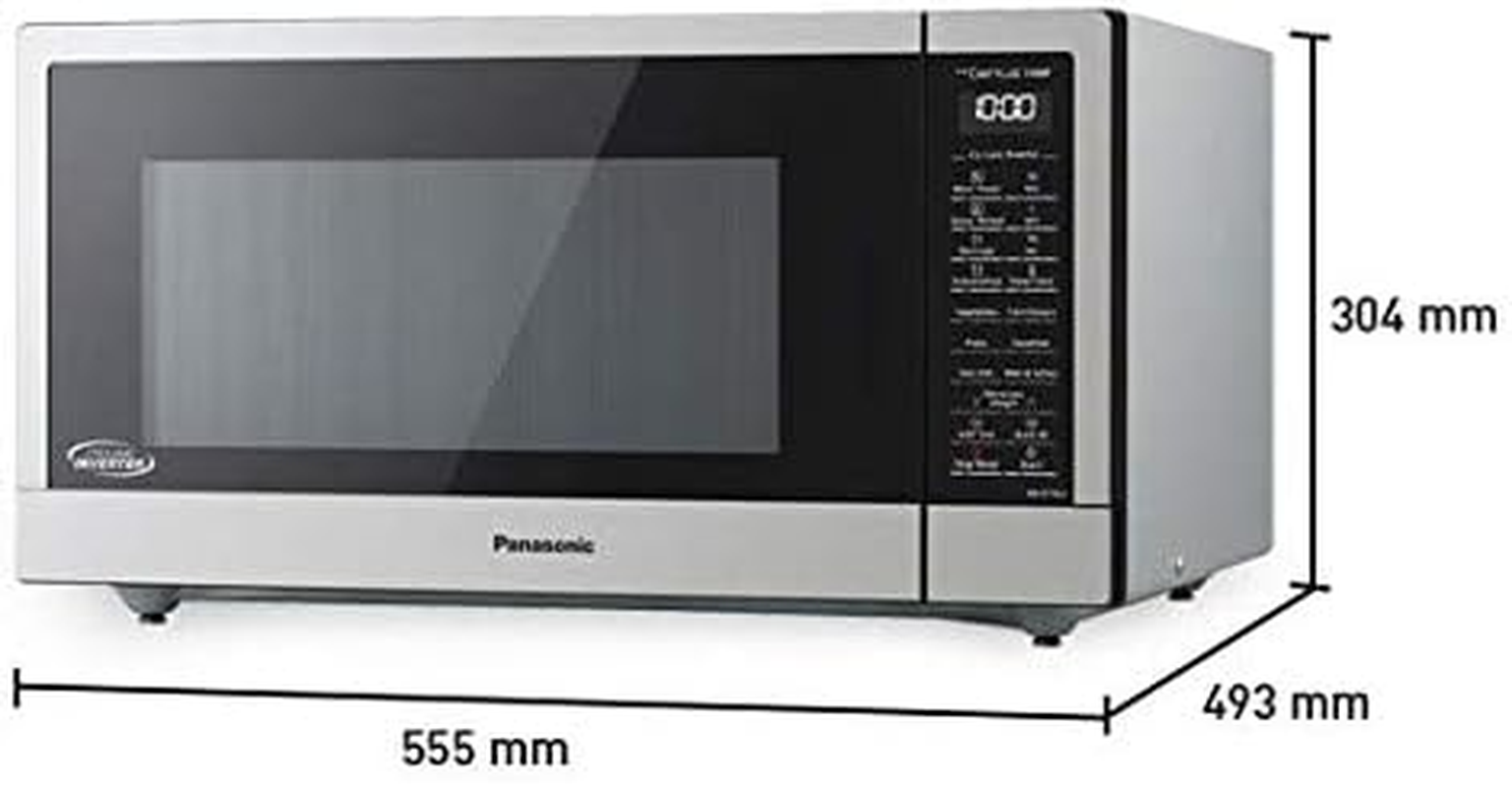 Panasonic 44L 1100W Cyclonic Inverter Microwave Oven with Genius Sensor, Stainless Steel (NN-ST78LSQPQ)