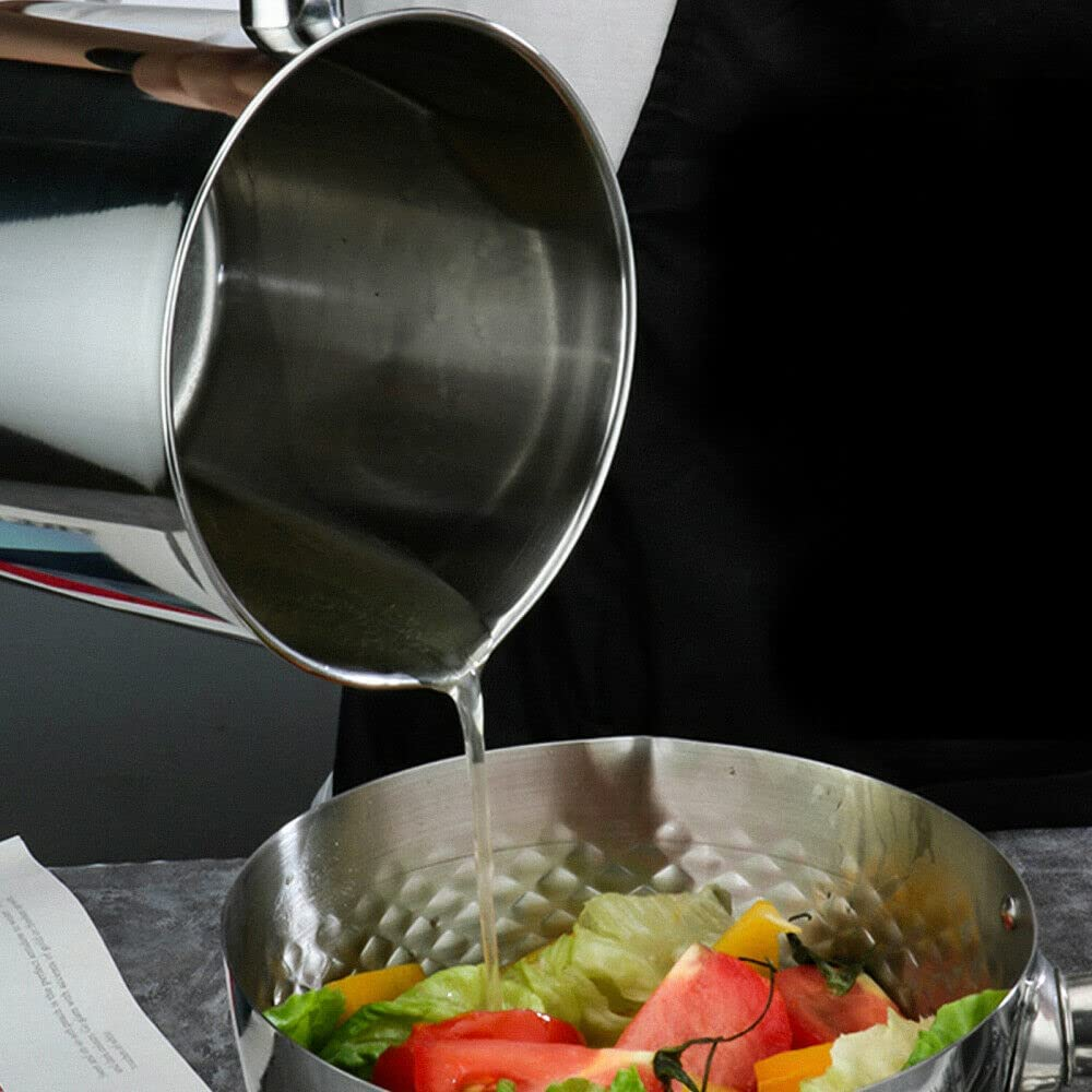 1.8L Stainless Steel Oil Filter Pot Cooking Soup Grease Strainer Separator image number 4