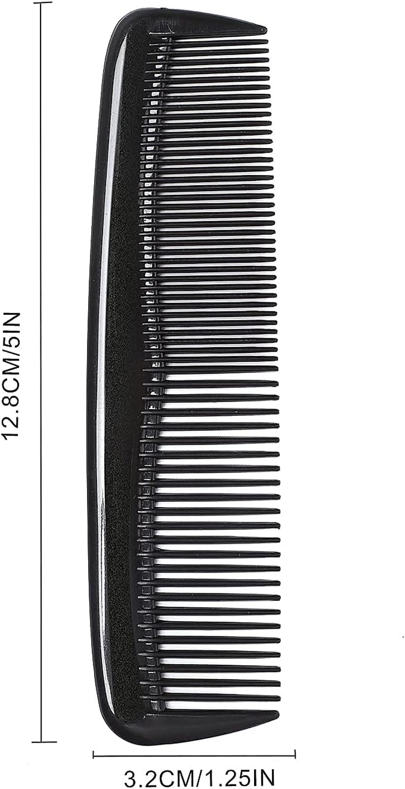 Etercycle 24 Pieces Pocket Hair Combs, 5 Inch Unbreakable Black Comb Great for Travel Used on All Hair Types - Men'S Hair, Women'S Hair, Beard, Mustache and Sideburns image number 1