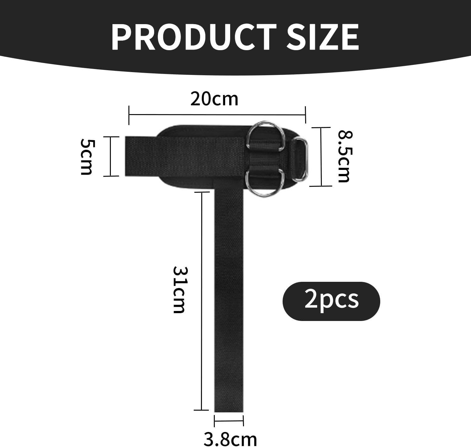 AIRTILY 2 Piece Weight Lifting Power Belt, Anti-Slip Kee-Resistant Wristband, Wrist Belt, Fitness Equipment, Strength Training Accessories, Weight Lifting Aid Equipment image number 2