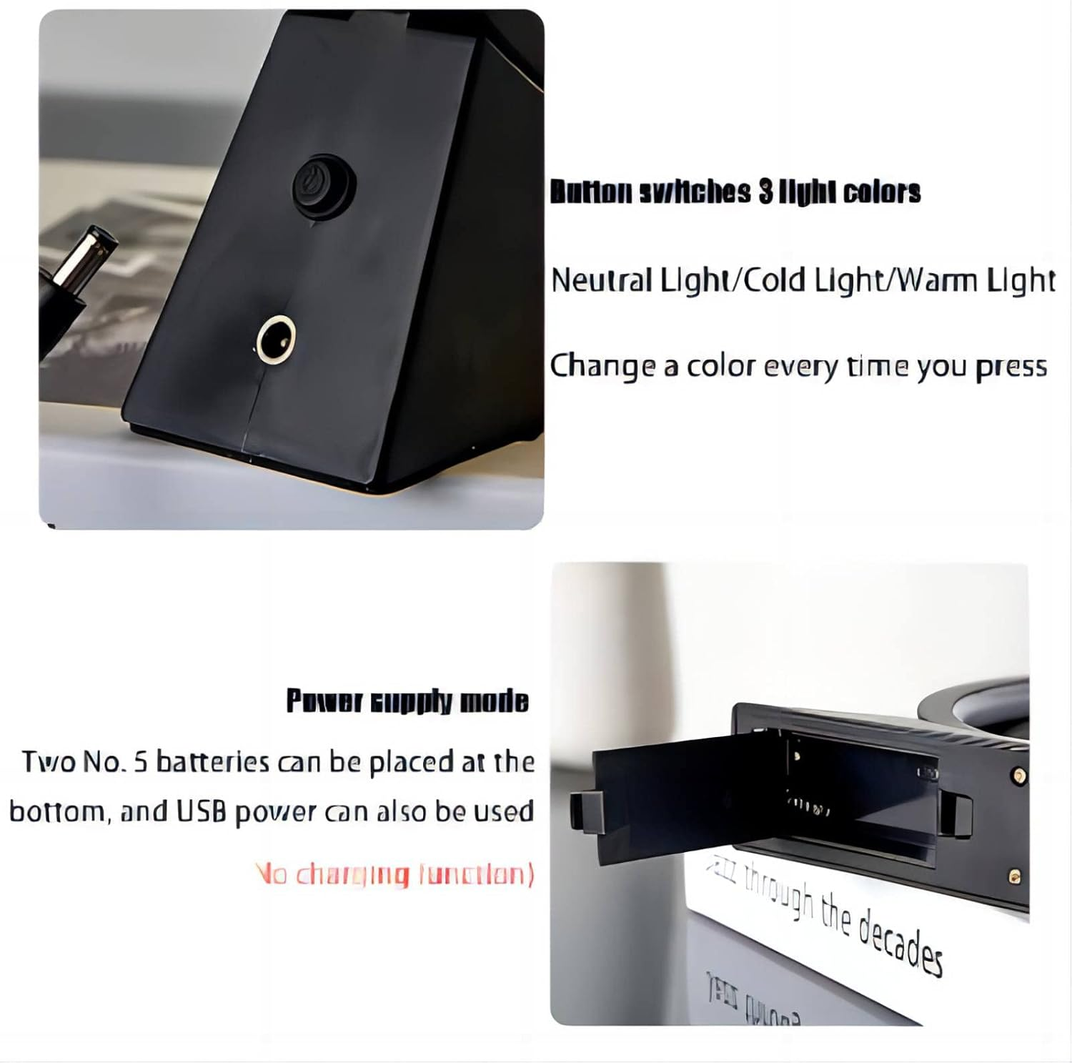 Yinhamnl Moving Sand Art Picture with Light, 3D Hourglass Deep Sea Sandscape Table Lamp, 360&deg; Rotatable Quicksand Decor Picture round Glass Creative Sand Painting Lamp,Life Home Desktop Decor(Blue) - Gold image number 3