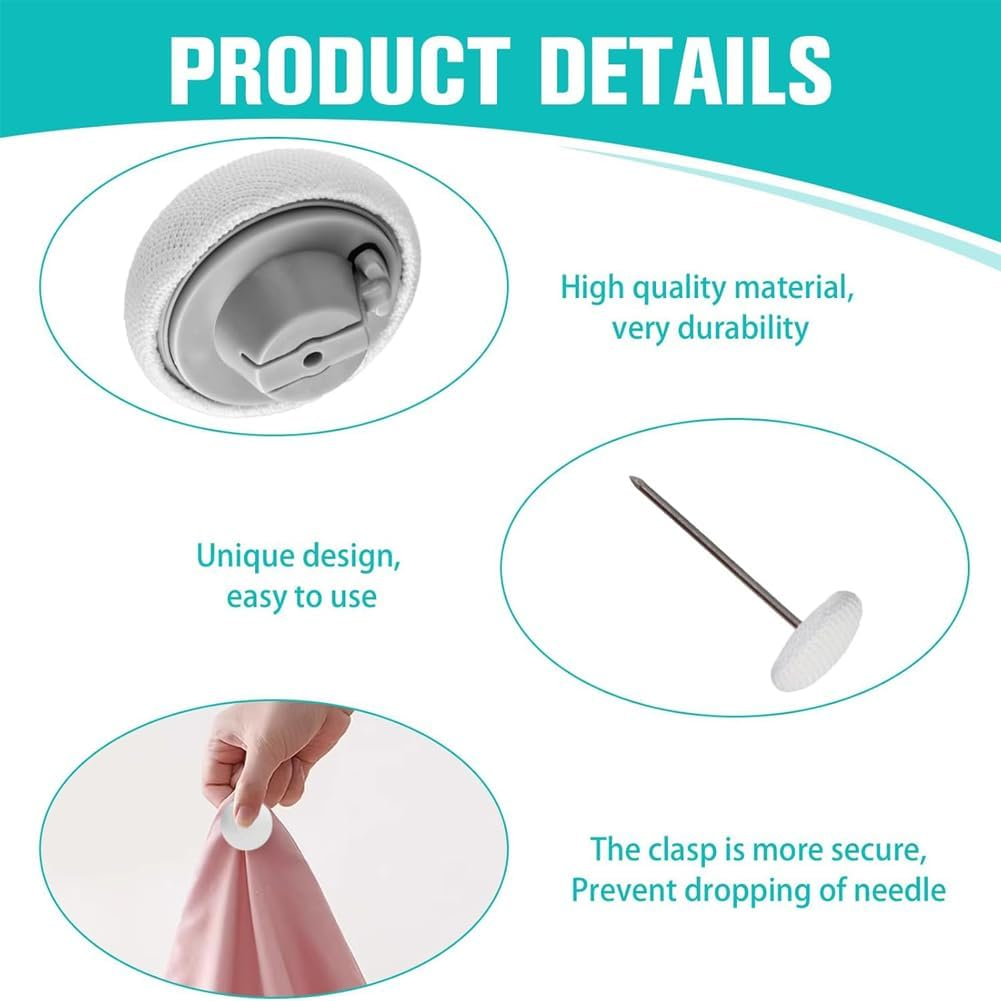 Suithink Mushroom Duvet Pins，20 Pcs Non-Slip Cover Holding Clips，Reusable Quilt Holder for Fixing Bed Sheet Curtain Socks Mattress Covers (White) image number 5