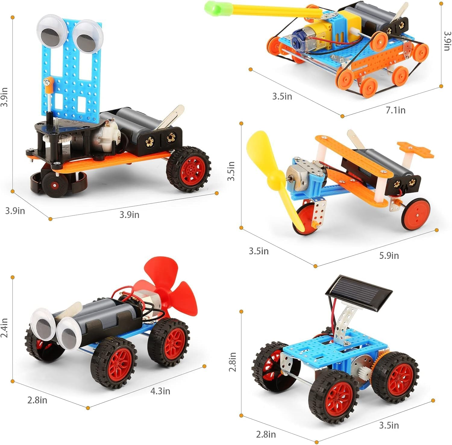 STEM Toy Kits for Kids Ages 6-12, Learning & Education Robot Building Craft Toys for Boys and Girls, Science Engineering Kits for 6 7 8 9 10 11 12 Year Old Children as Christmas/Birthday Gift