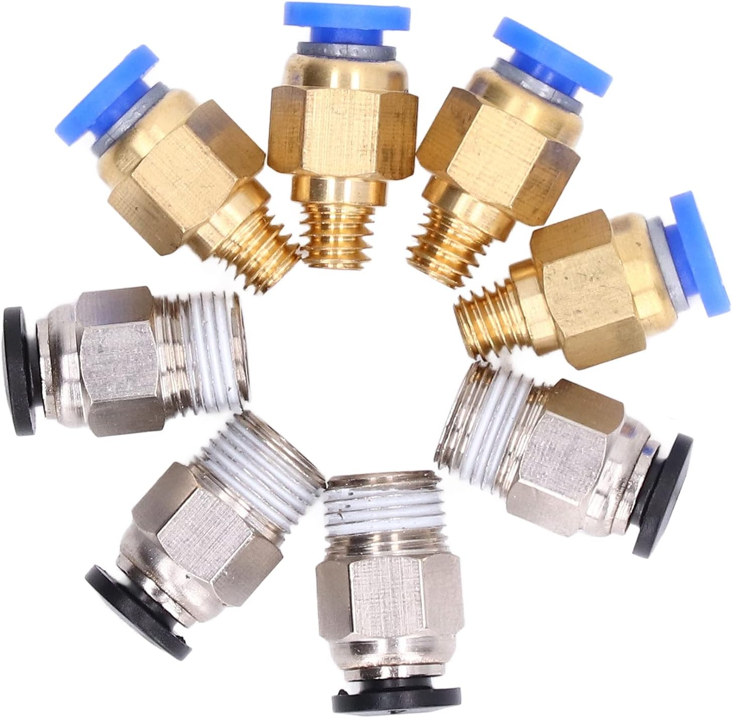 20Pcs 3D Printer Pneumatic Fitting Accessory Set Kit Air Tube Connector for Ender 3 PC4 M6 PC4 10