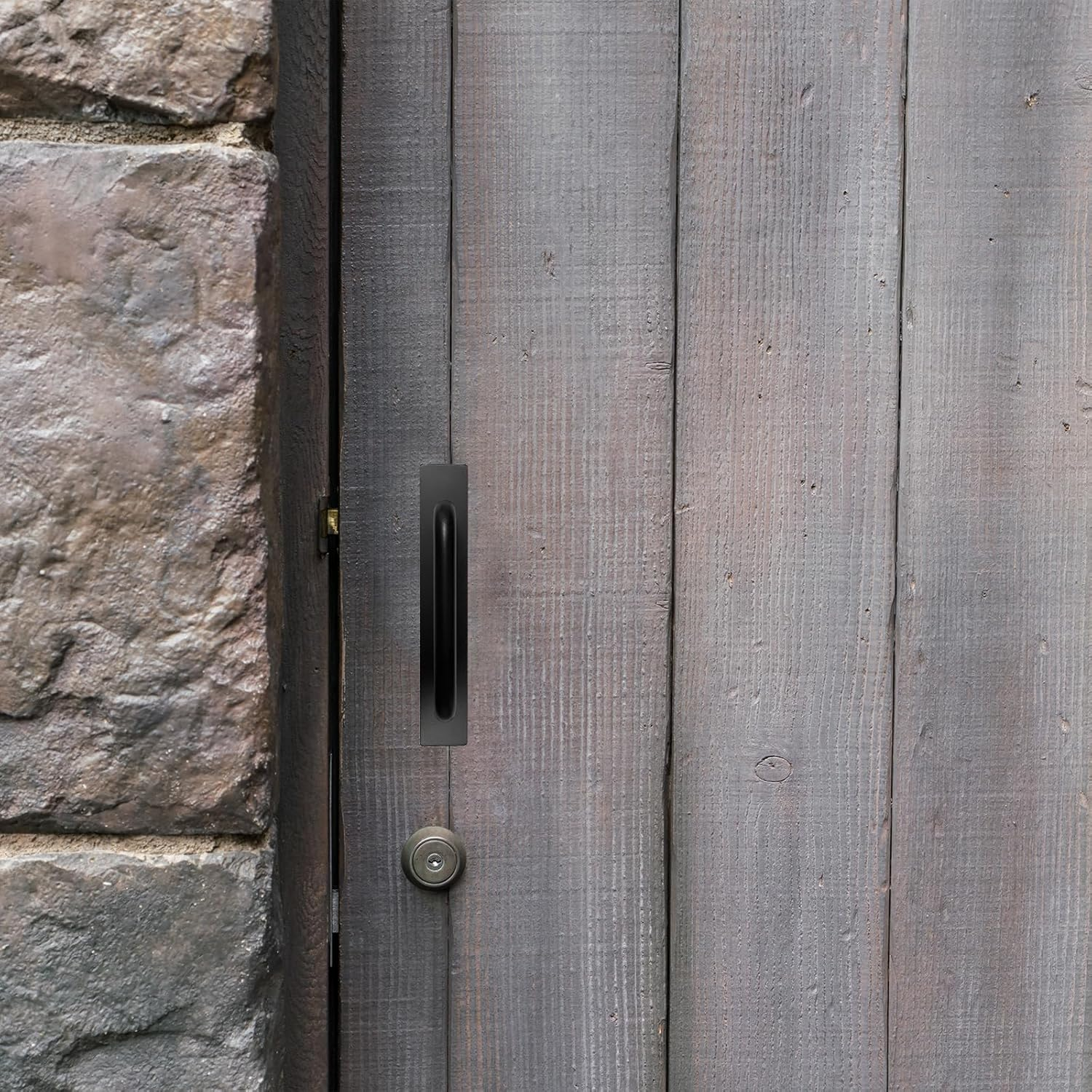 TEAONE Push Pull Helper, 4 PCS Sticky Cabinet Handle for Window, Sliding Door, Closet (Black, 14.8Cm/5.82In) image number 2