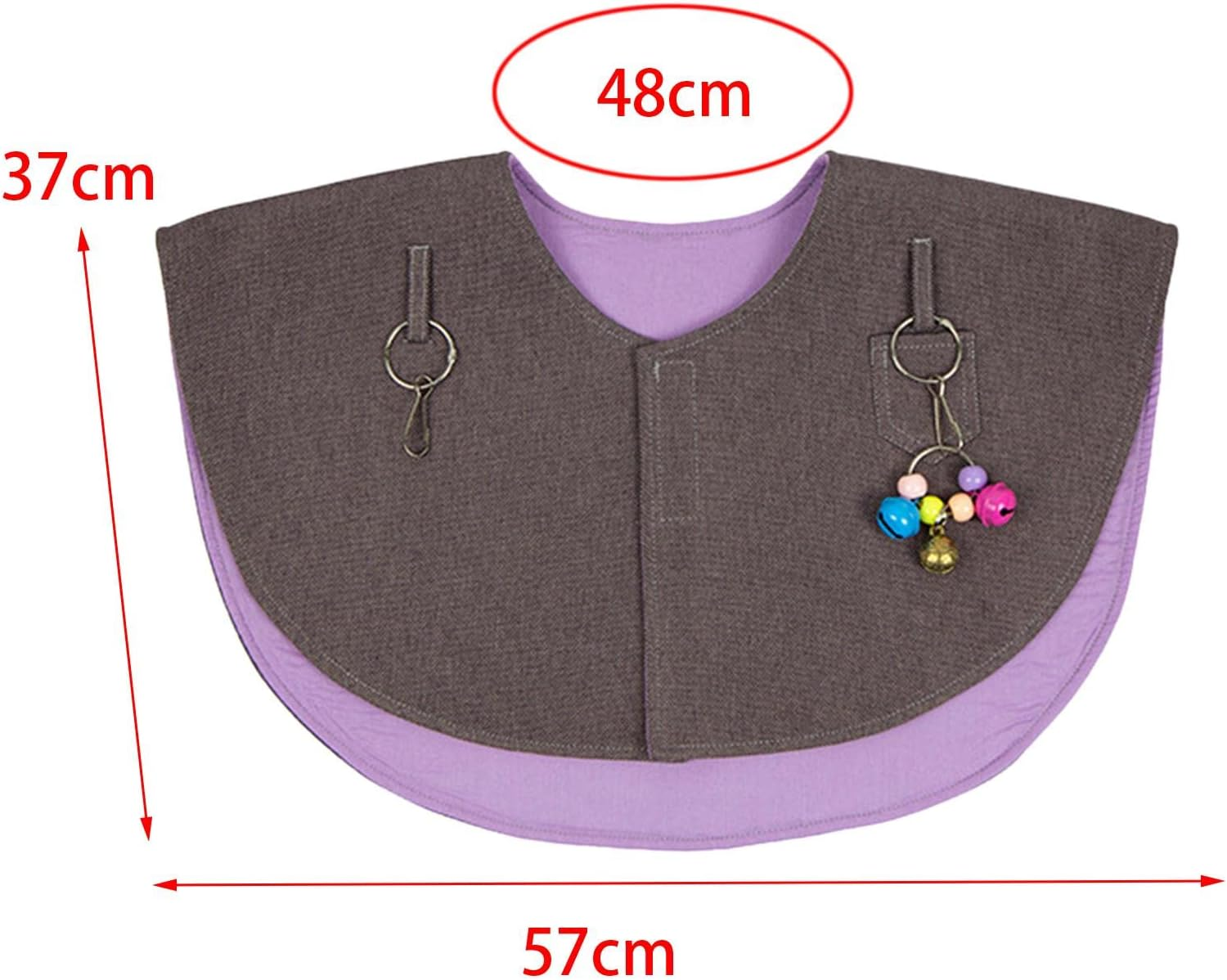 Perfk 2Pcs Parrot anti Scratch Shoulder Protector Pet Pad Diaper Shawl for Macaws image number 4