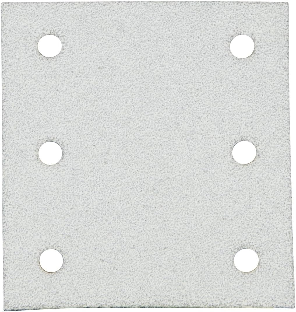 Makita A-52489 Magic Sanding Paper 180, 4.5 X 4.0 Inches (114 X 102 Mm), White, Square (10 Pack) image number 3