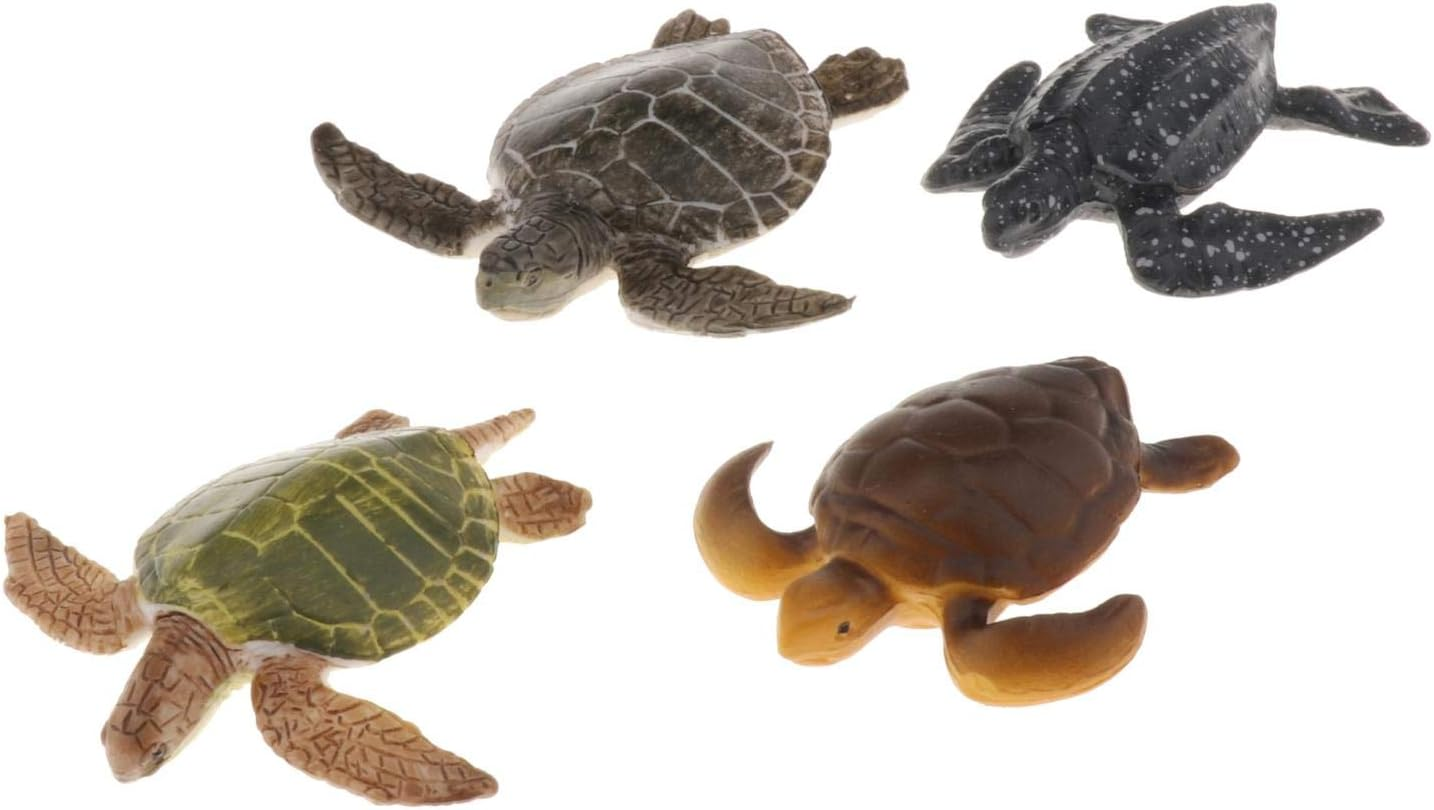Animal Figures Animal Toys 4PCS Animal Sea Turtle Figures Animals Toys for Child image number 5