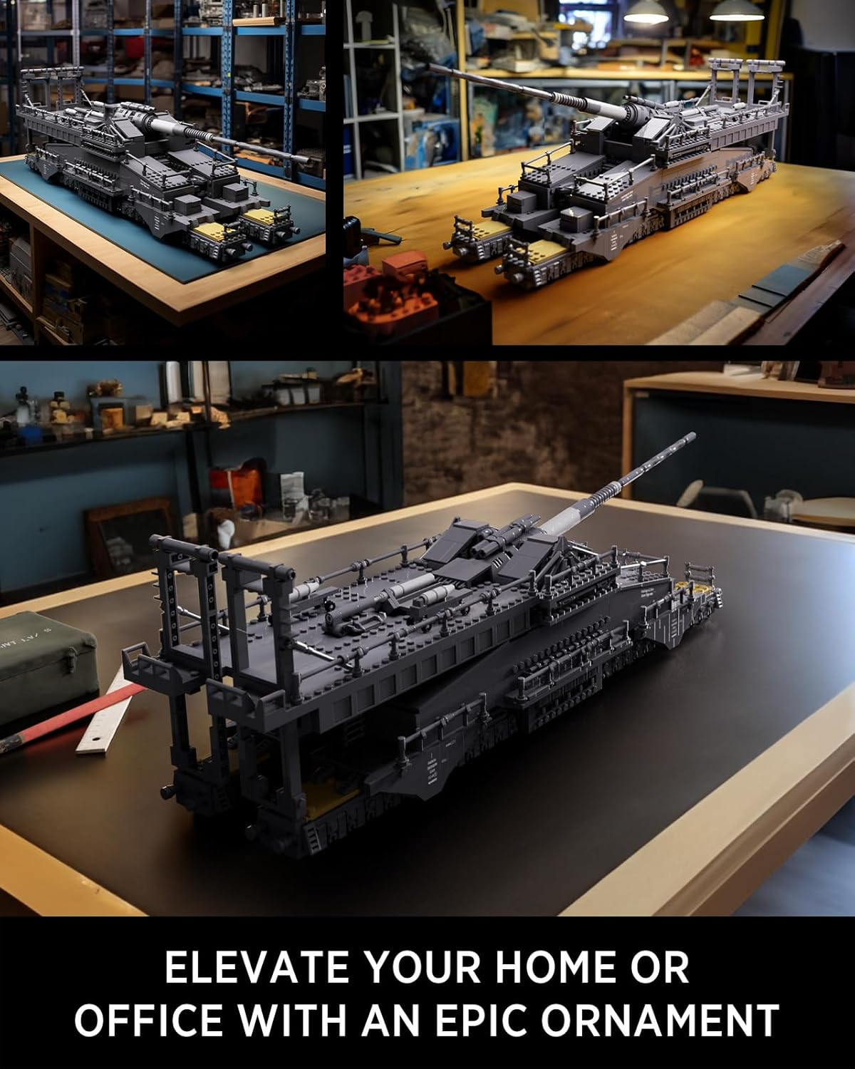 Nifeliz Dora, WW2 Classic Building Set, Collectible Military Model to Build and Display, Adult Gift Ideal for Military Enthusiasts (2,355 PCS, NF10240), Gray