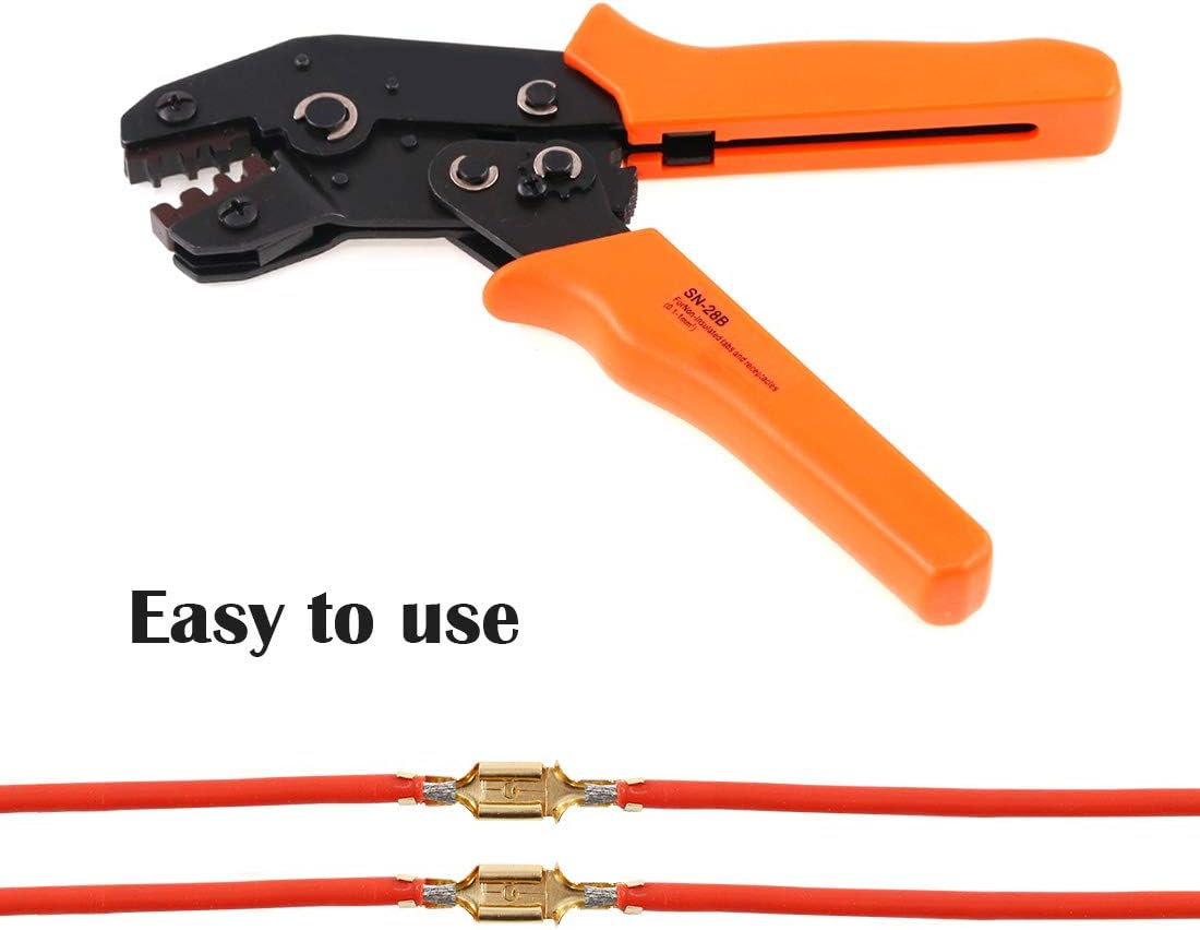 Glarks SN-28B Terminal Professional Pin Crimping Tool Crimper for 2.54Mm 3.96Mm 28-18AWG 0.1-1.0Mm2 image number 4