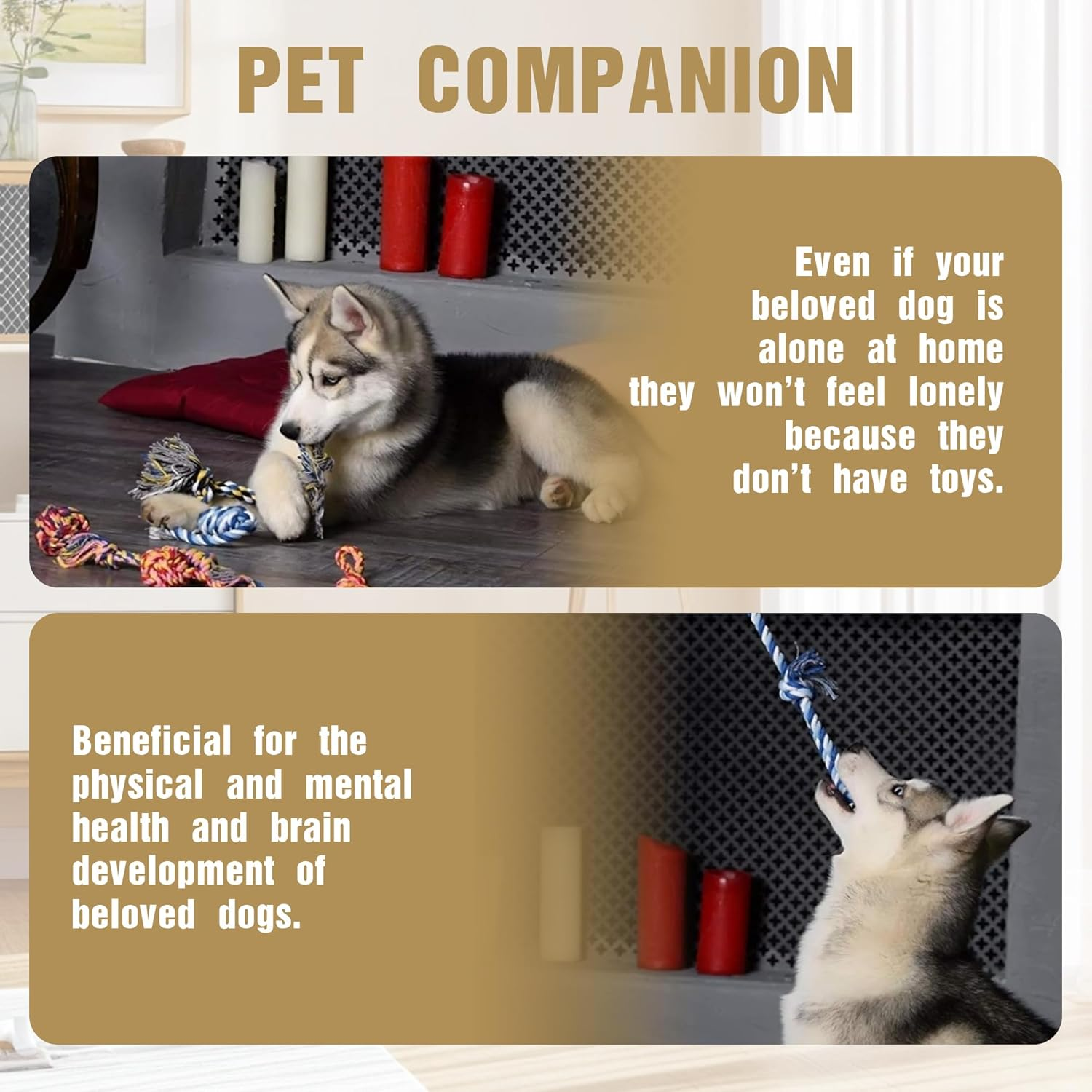 5-Pack Dog Chew Rope Toys, Suitable for Dog Toys That Love to Chew, Strong, Safe and Odorless Knots, Suitable for Medium/Small Dogs and All Pet Toys during Teething Period