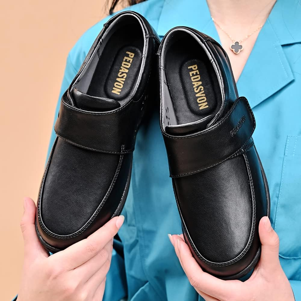PEDASVON Women'S Healthcare Nursing Shoes Lightweight Comfortable Nurse Shoe Footwear Restaurant Loafer Waterproof Work Shoes image number 4