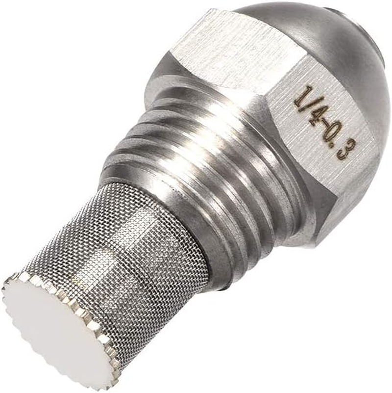 Uxcell Mist Nozzle - 1/4BSPT 0.3Mm Orifice Dia 304 Stainless Steel Fine Atomizing Spray Tip image number 3