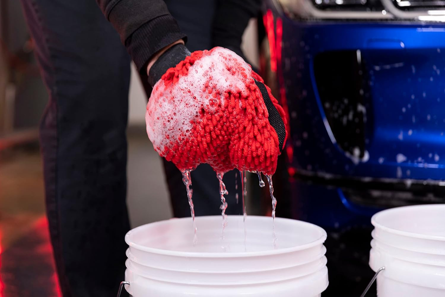 Autoglym Microfibre Noodle Wash Mitt - Mircrofibre Cleaning Mitt Specially Designed for a Quick, Streak-Free Finish on Car Paintwork and Glass, 20.30 X 2.00 Cms image number 4