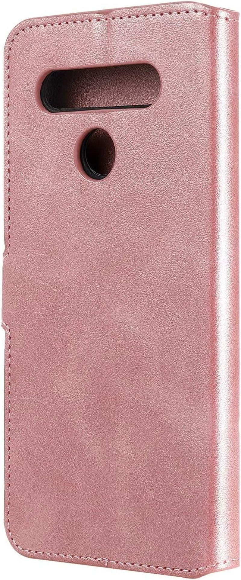 HAOYE Case for LG K41S / LG K51S Case, Mobile Phone Case LG K41S / LG K51S Flip Case Wallet Protective Case, Premium Leather with Stand Function & Card Slot & Magnetic Snap Cover, Pink image number 6