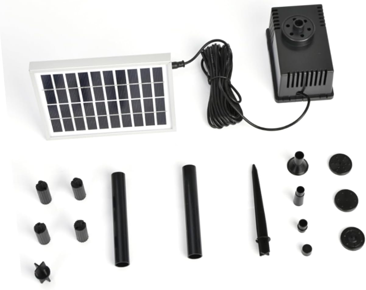 1.8W Solar Fountain Pump Solar Pond Pump for Garden Patio Aquarium 200L/H Submersible Water Filter Box Design image number 5