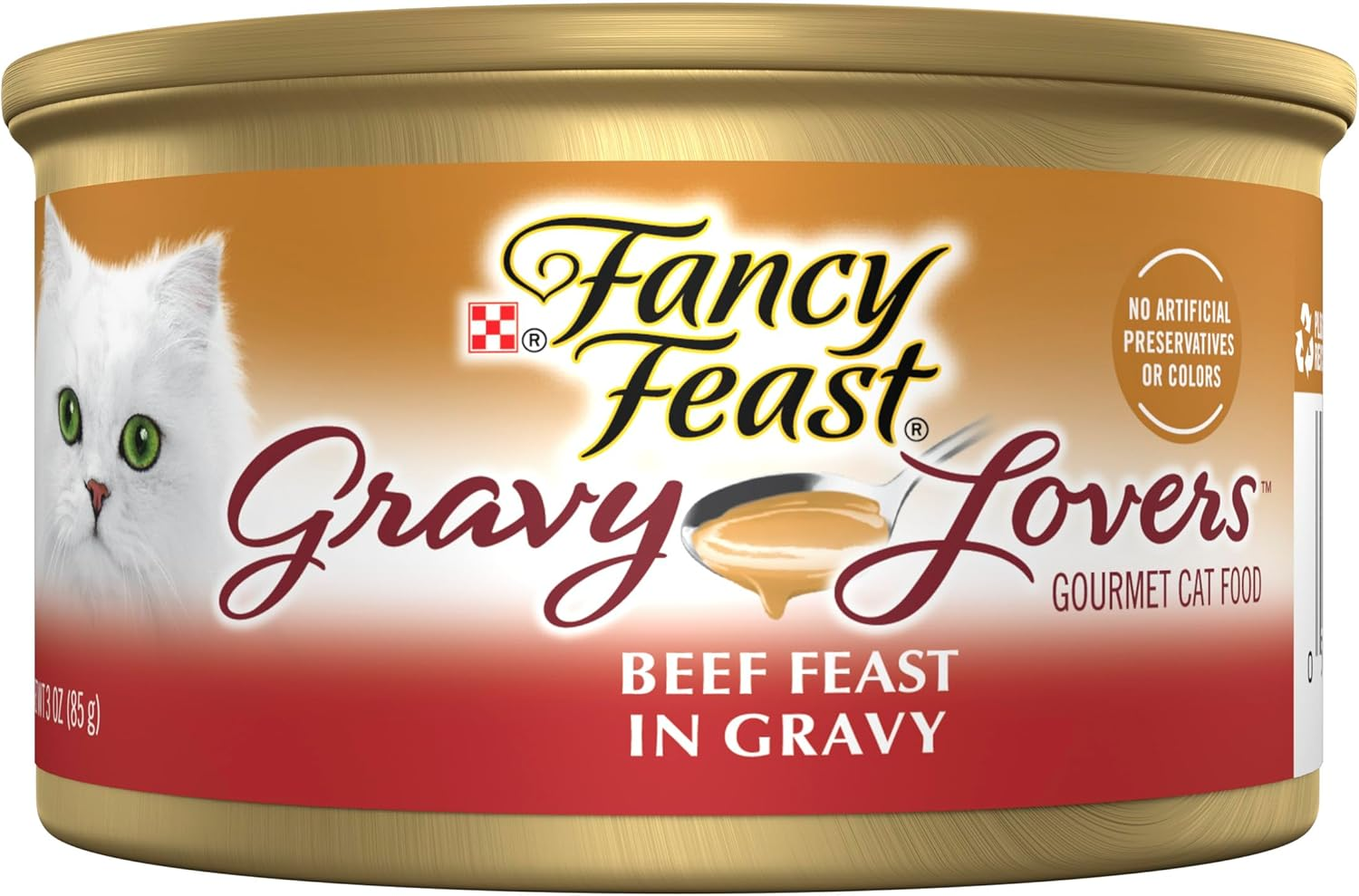 Purina Fancy Feast Natural Wet Cat Food, Gourmet Naturals Tuna Recipe in Gravy - (12) 3 Oz. Cans