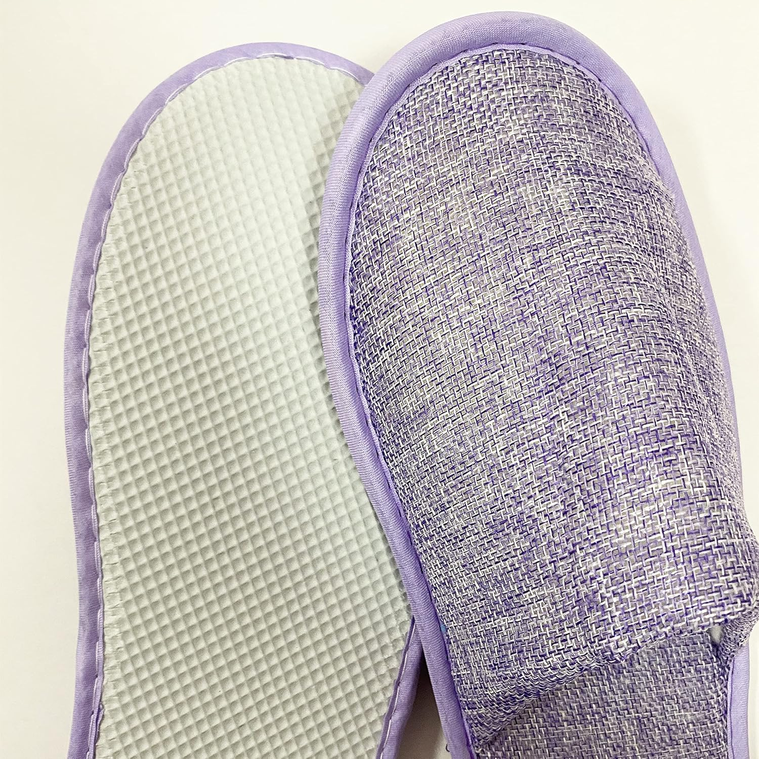 Hotel Guest Slippers Closed Toe Terry Towel Material 4 Pairs Unisex Spa Home Travel 29Cm/11" image number 1