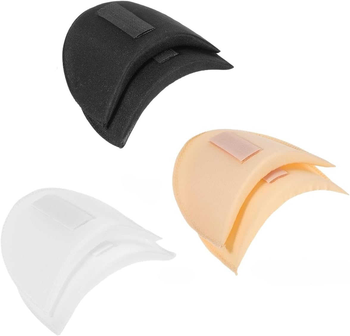 Gewaha 3 Pairs Shoulder Pad,Shoulder Pads for Women Clothes,No-Sewing Required Anti-Slip Detachable Reusable Soft Sponge Shoulder Pads for Men Blazer Clothes Sewing Accessories image number 1