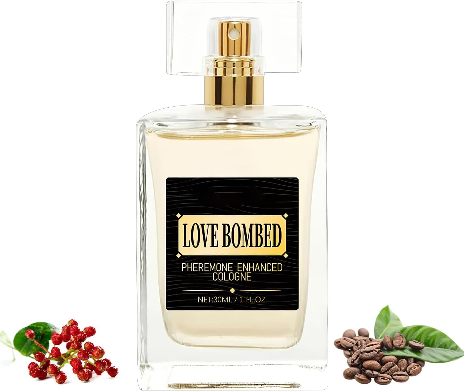 Love Bombed Cologne - Pheromone Cologne for Men, Love Bombed Cologne for Men, Enhanced Scents Pheromone Perfume, Long-Lasting Pheromones Scent Spray, Hypnosis Cologne Fragrances for Men (50ML)